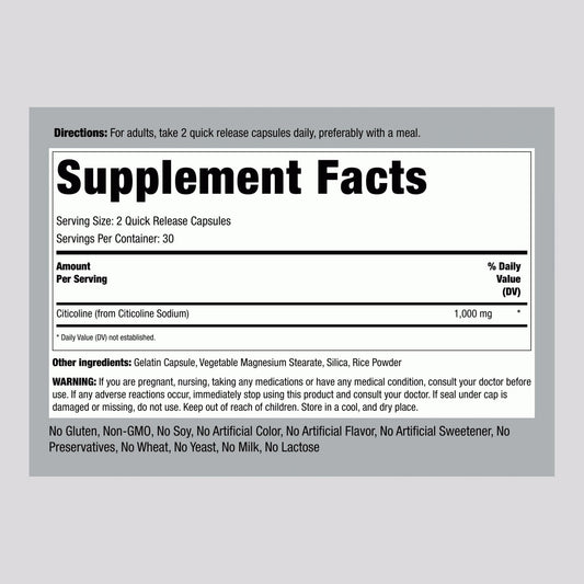 Piping Rock CDP Choline quick-release capsules in view