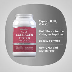 Piping Rock collagen powder blended into a smoothie for extra protein.