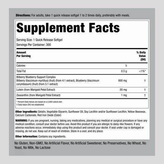 Piping Rock Eye Health Complex softgels in pack support on-the-go vision