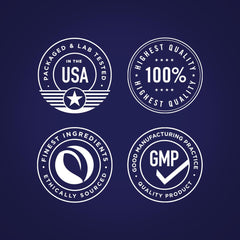 Piping Rock gluten-free non-GMO seal image reinforces ingredient quality and trust.