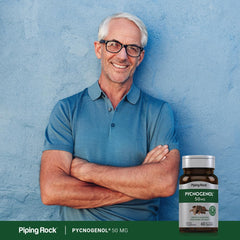 Piping Rock Pycnogenol gluten-free and non-GMO icons for clear choice.