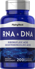 Piping Rock RNA DNA supplement bottle with convenient daily capsules.
