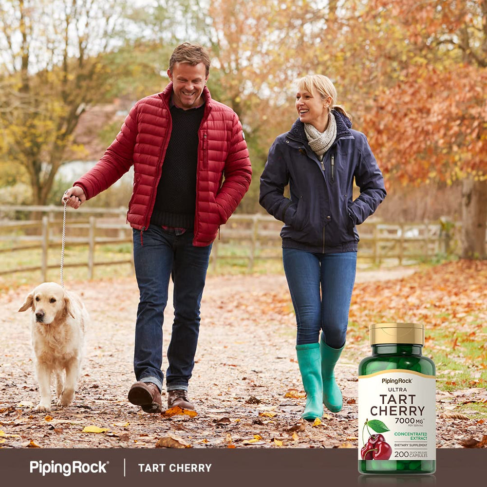 Ingredients panel for Piping Rock Tart Cherry Extract ensures transparency.