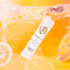 PIQUE BT Fountain no added sugar label for clean hydration