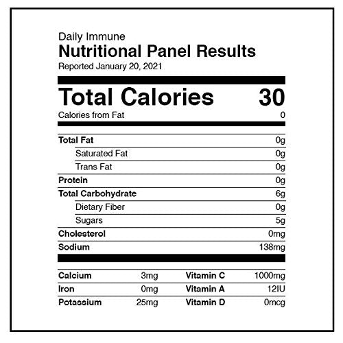 PIQUE Daily Radiance vitamin C liquid bottle demonstrates 1,000 mg C per serving for nutrient delivery.