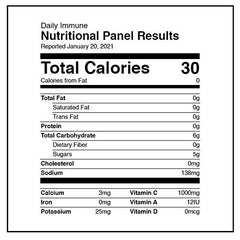PIQUE Daily Radiance vitamin C liquid bottle demonstrates 1,000 mg C per serving for nutrient delivery.