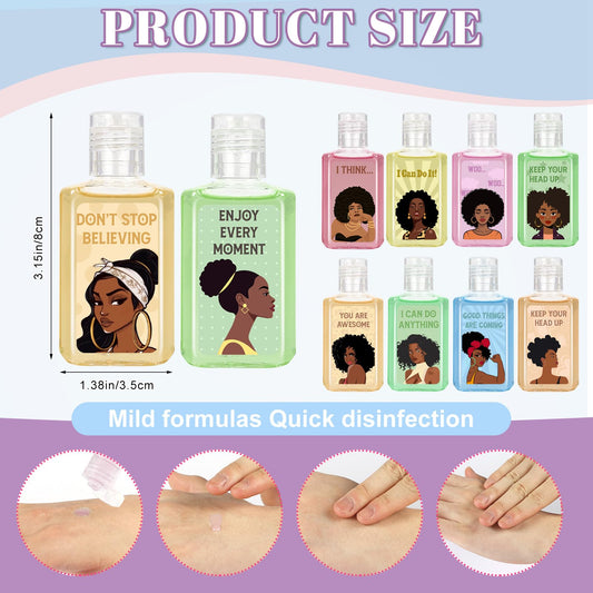 Piuaeue Black Girl mini sanitizer design 02 – colorful artwork and quick refresh