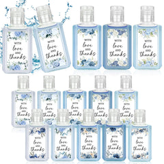 Piuaeue blue flower mini hand sanitizer bulk pack for wedding favors