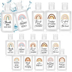 Piuaeue boho rainbow 1oz hand sanitizer close-up for stylish everyday carry