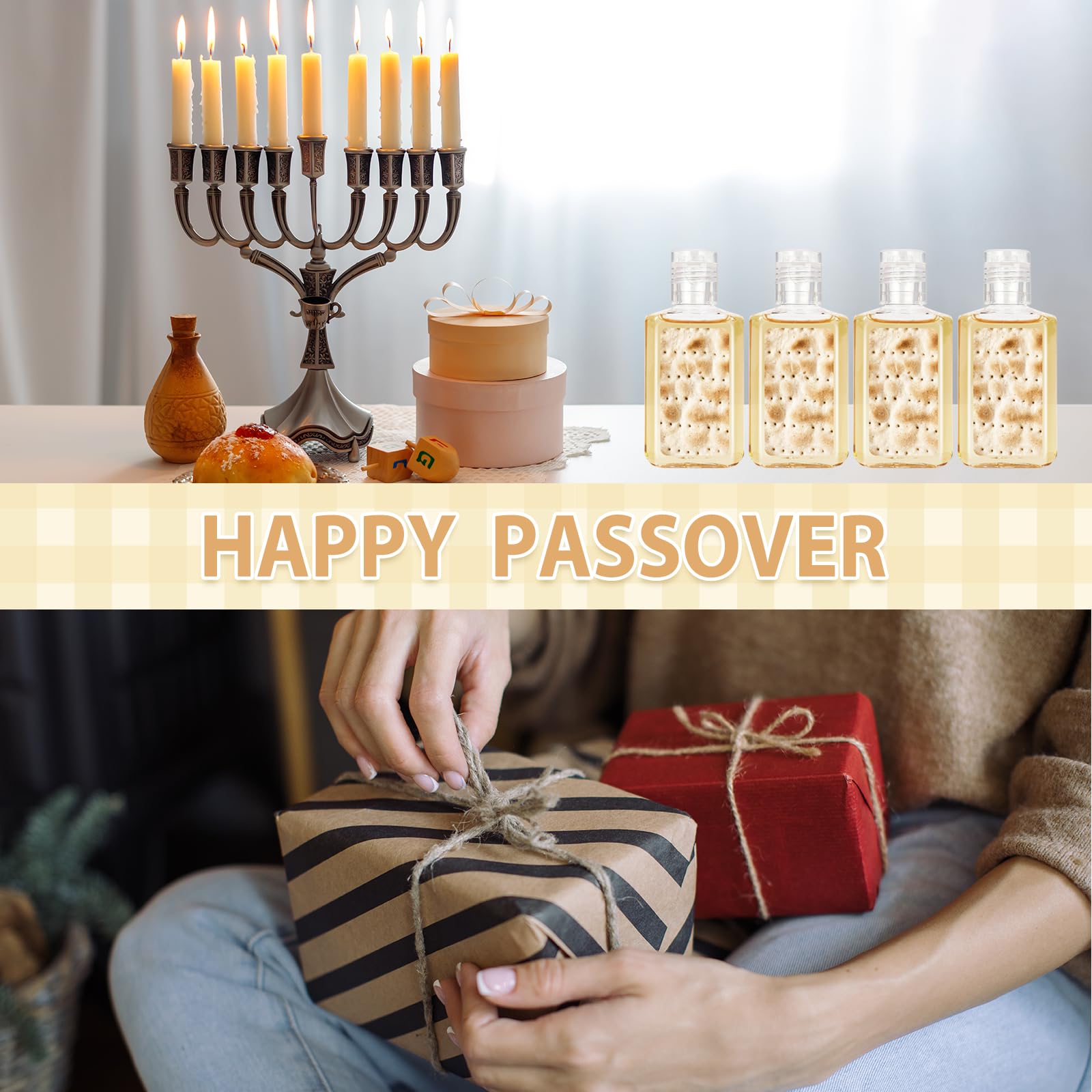 Piuaeue bulk Passover sanitizer display suited for party planning.