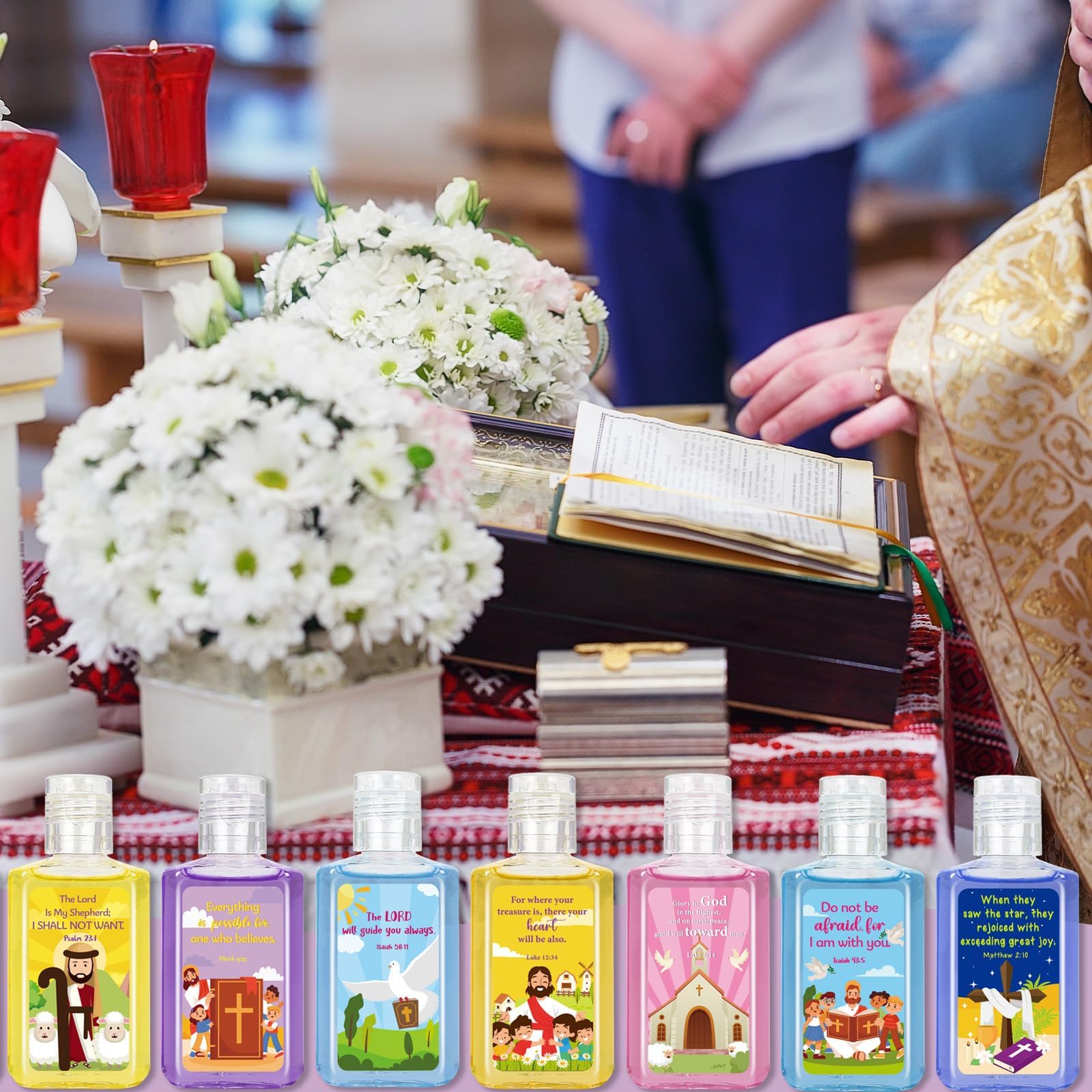 Piuaeue Christian favor pack offers 50 pieces in ten styles for events.