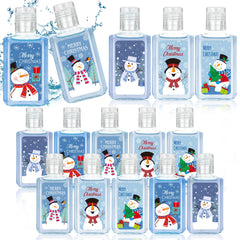 Piuaeue 50-piece Christmas hand sanitizer set for gifting.