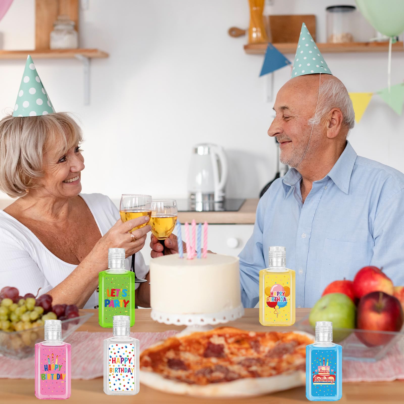Piuaeue travel-size sanitizer perfect for quick cleanups on the go.