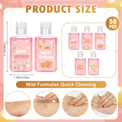 Piuaeue Happy Birthday sanitizer featuring pastry motif for festive gatherings