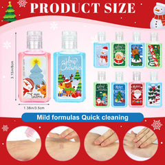 Piuaeue festive hand sanitizer set for portable cleanliness.
