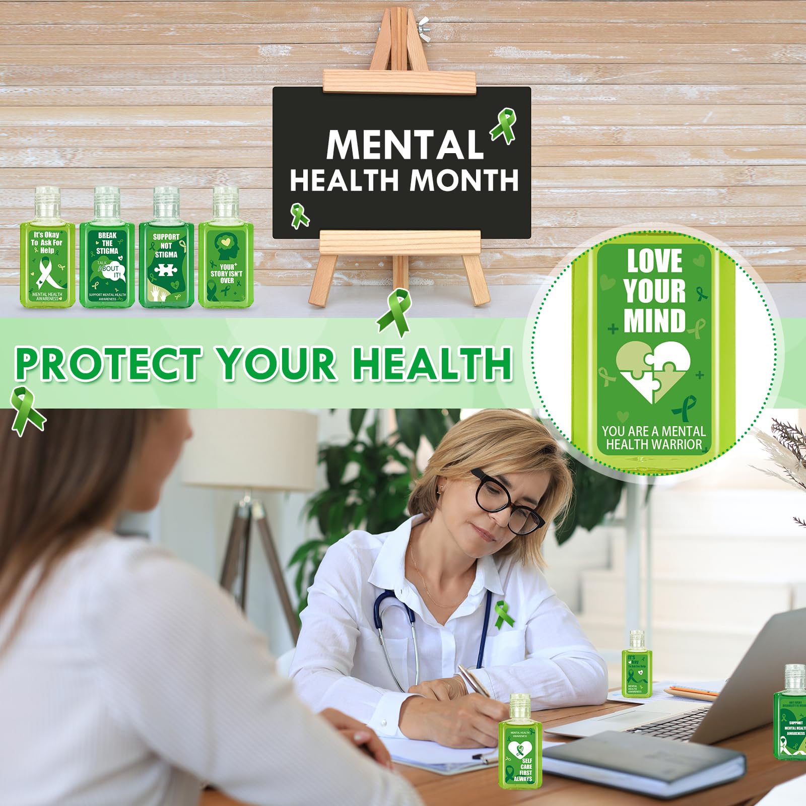 Piuaeue mental health month party favors for thoughtful event gifts.