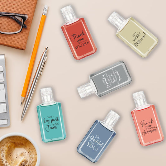 Piuaeue motivational-label hand sanitizer showing inspirational text for team gifts