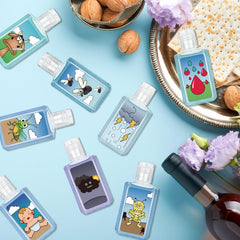 Piuaeue Passover plagues mini sanitizer set design, perfect for Passover Seder decor.