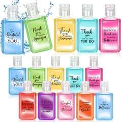 Piuaeue thank-you mini hand sanitizer with inspirational label for daily motivation.