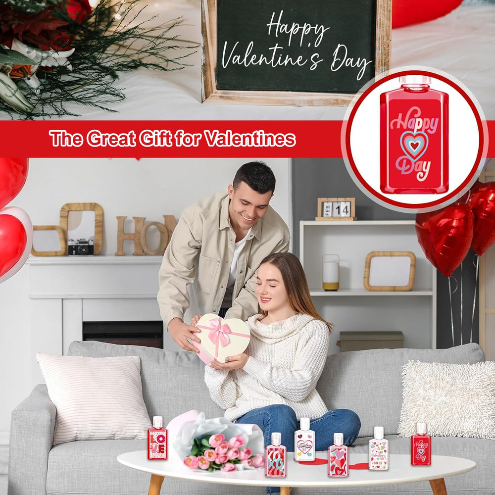 Piuaeue Valentines pocket-size hand sanitizer ideal for wallets or purses