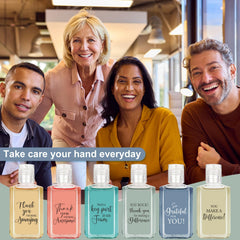 Piuaeue varied-scent mini sanitizers display variety of scents