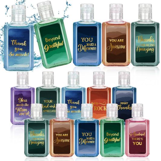 Piuaeue watercolor 1oz hand sanitizer bottle, ideal for gifts.