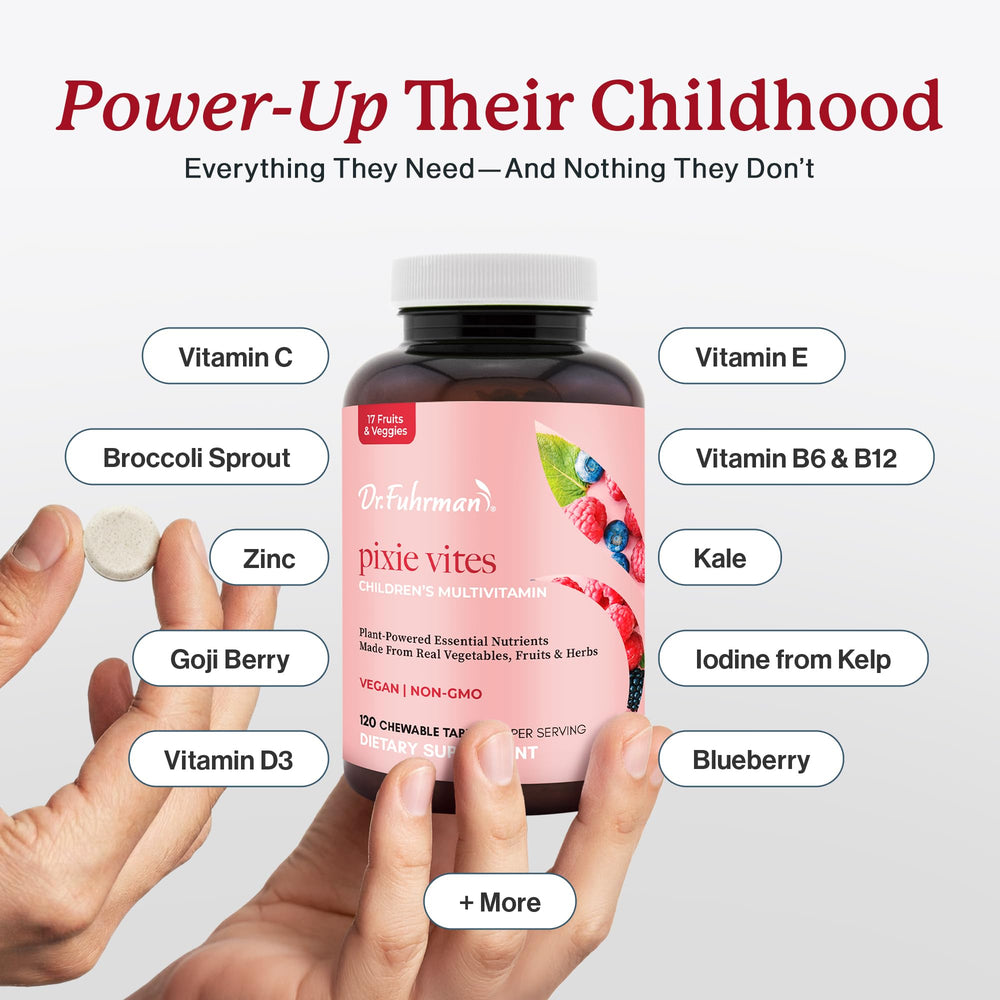 Pixie Vites berry-flavor chewables offer kid-friendly daily nutrition.
