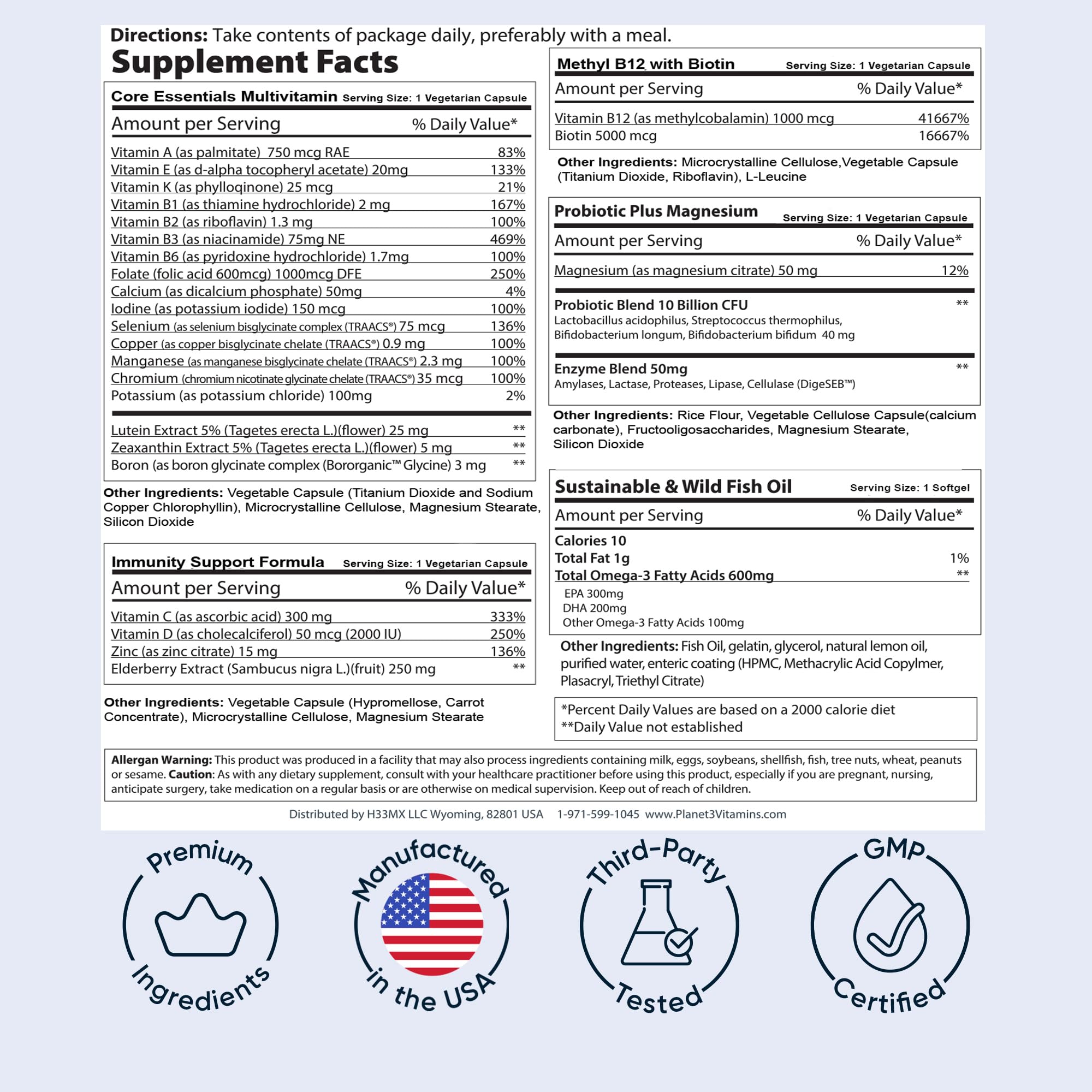 Planet 3 freshness-dated packaging signals trusted GMP quality