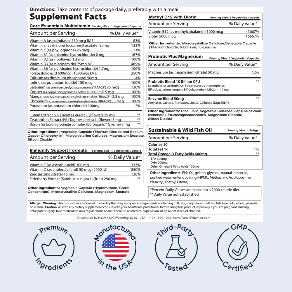 Planet 3 freshness-dated packaging signals trusted GMP quality