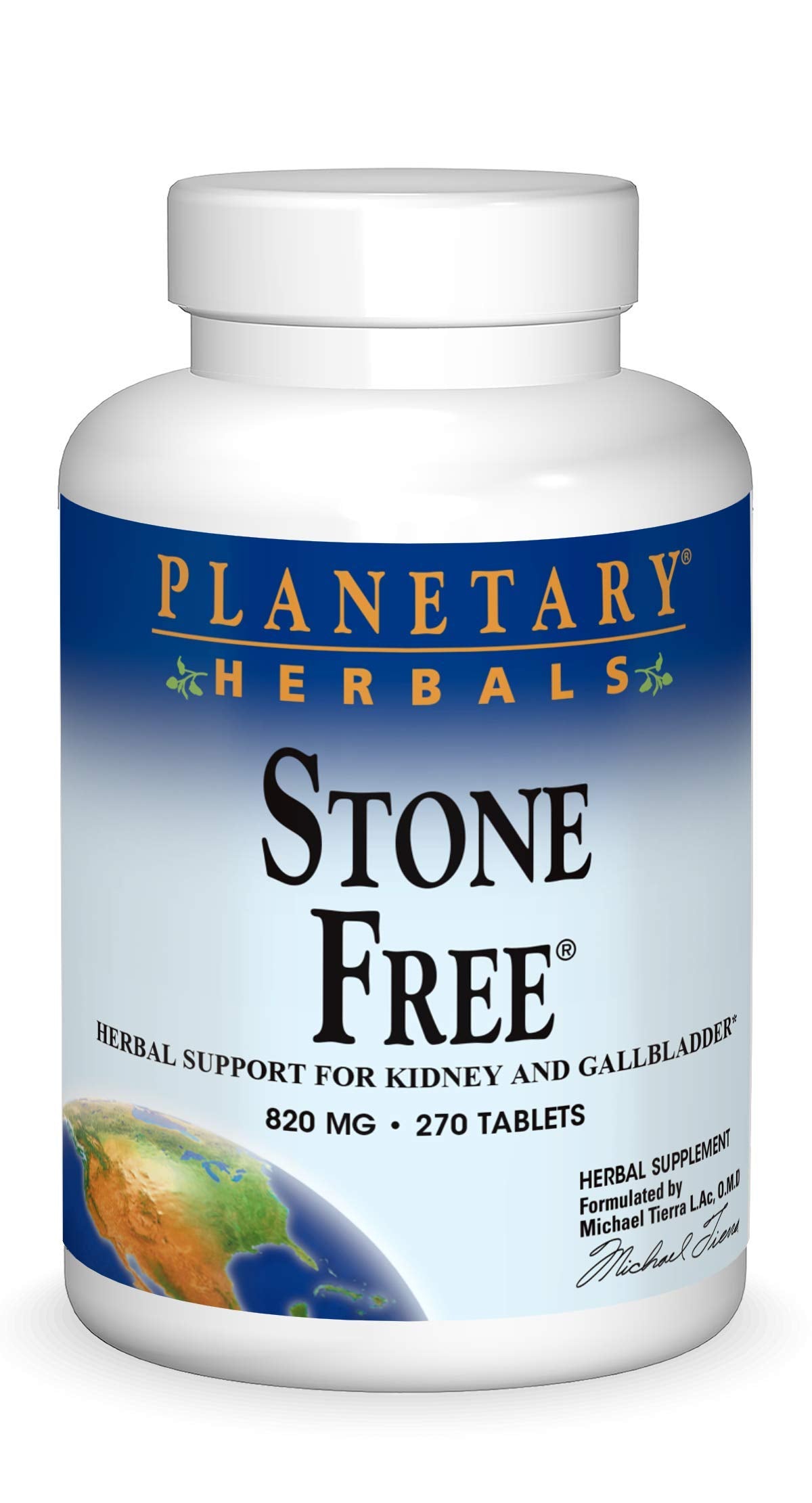 Planetary Herbals Stone Free bottle front view for daily herbal support.