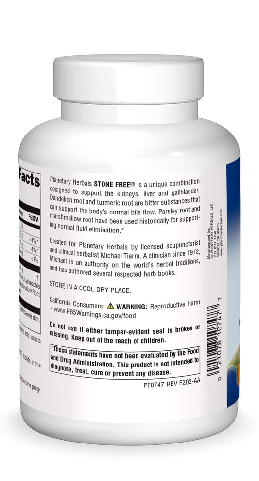 Stone Free ingredients close up showing key botanicals for detox support.