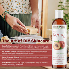 DIY creams and lotions featuring Plant Guru Peach Kernel Oil