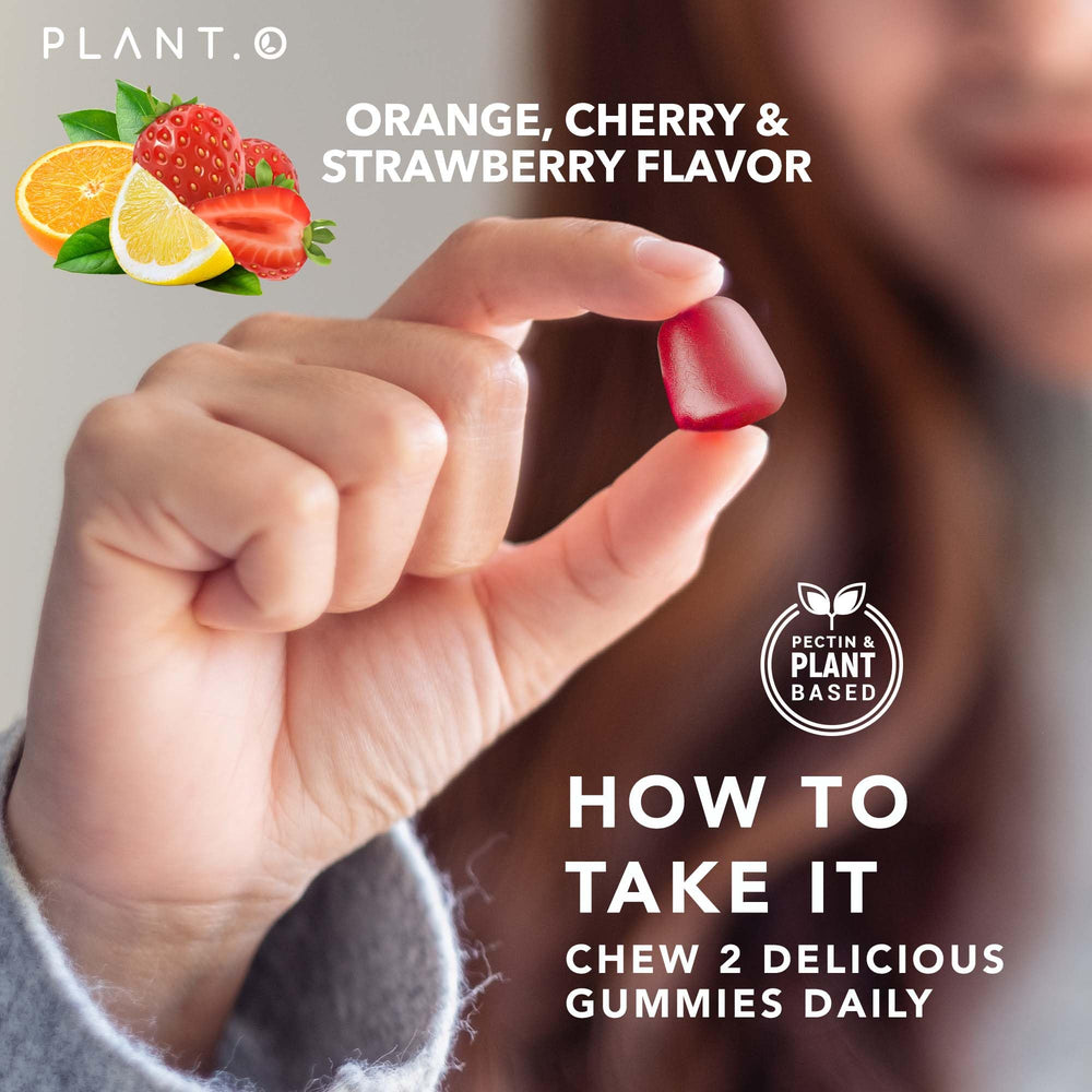 PLANT.O NUTRITION gummies manufactured in USA GMP facility ensuring quality