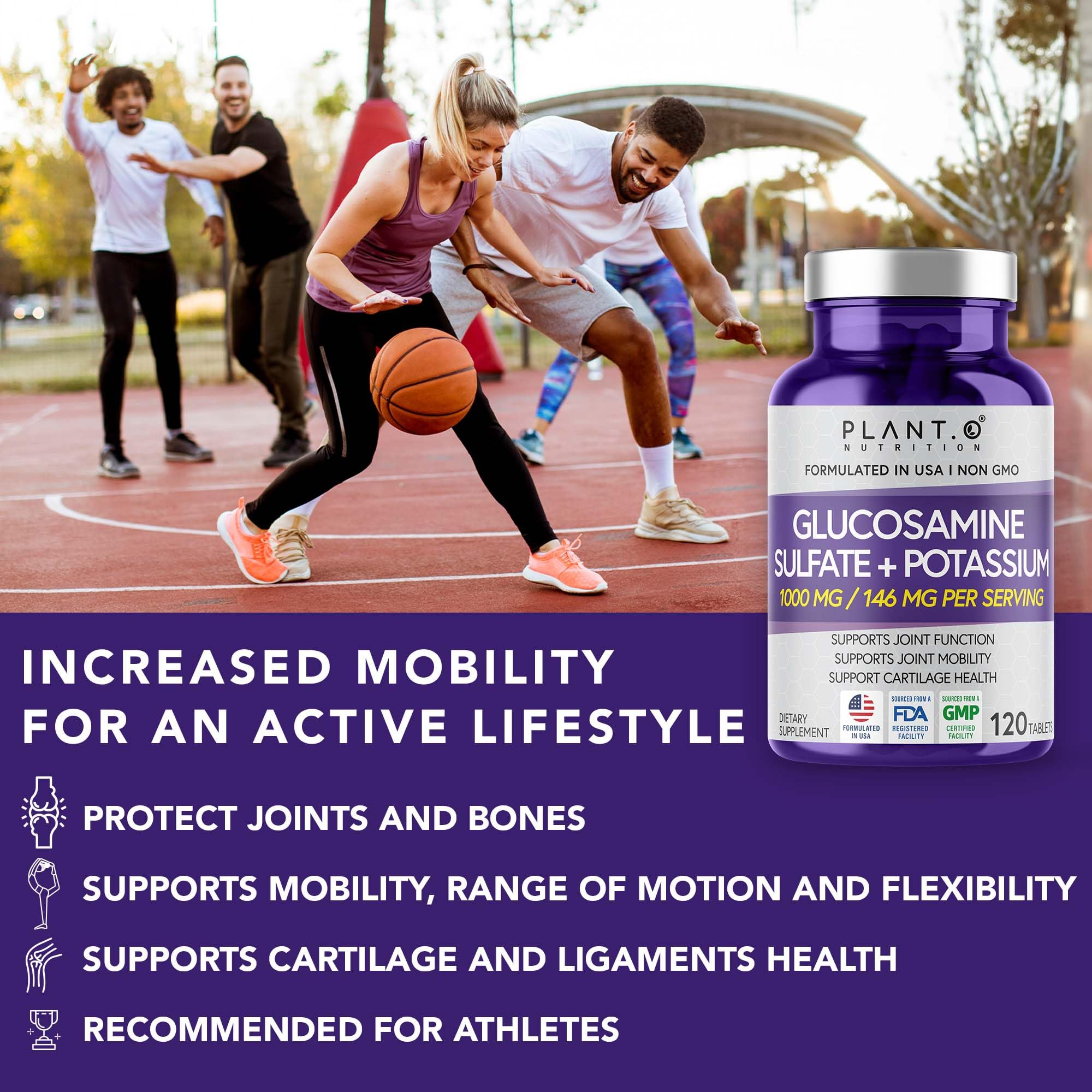 PLANT.O NUTRITION tablets poured into hand for easy dosing.