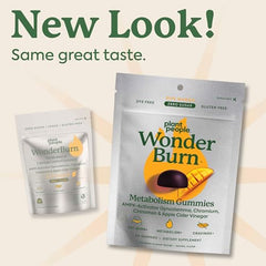 WonderBurn gummies close-up emphasizes ripe mango flavor for cravings control.