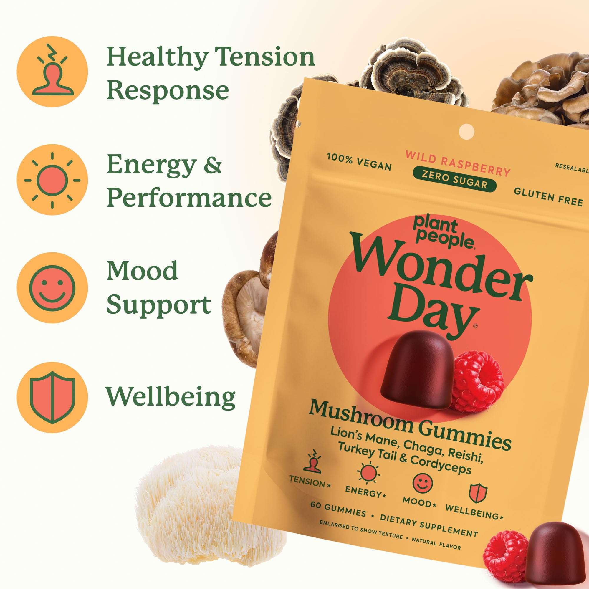 Lion's mane and cordyceps blend supports energy and focus in daily life.