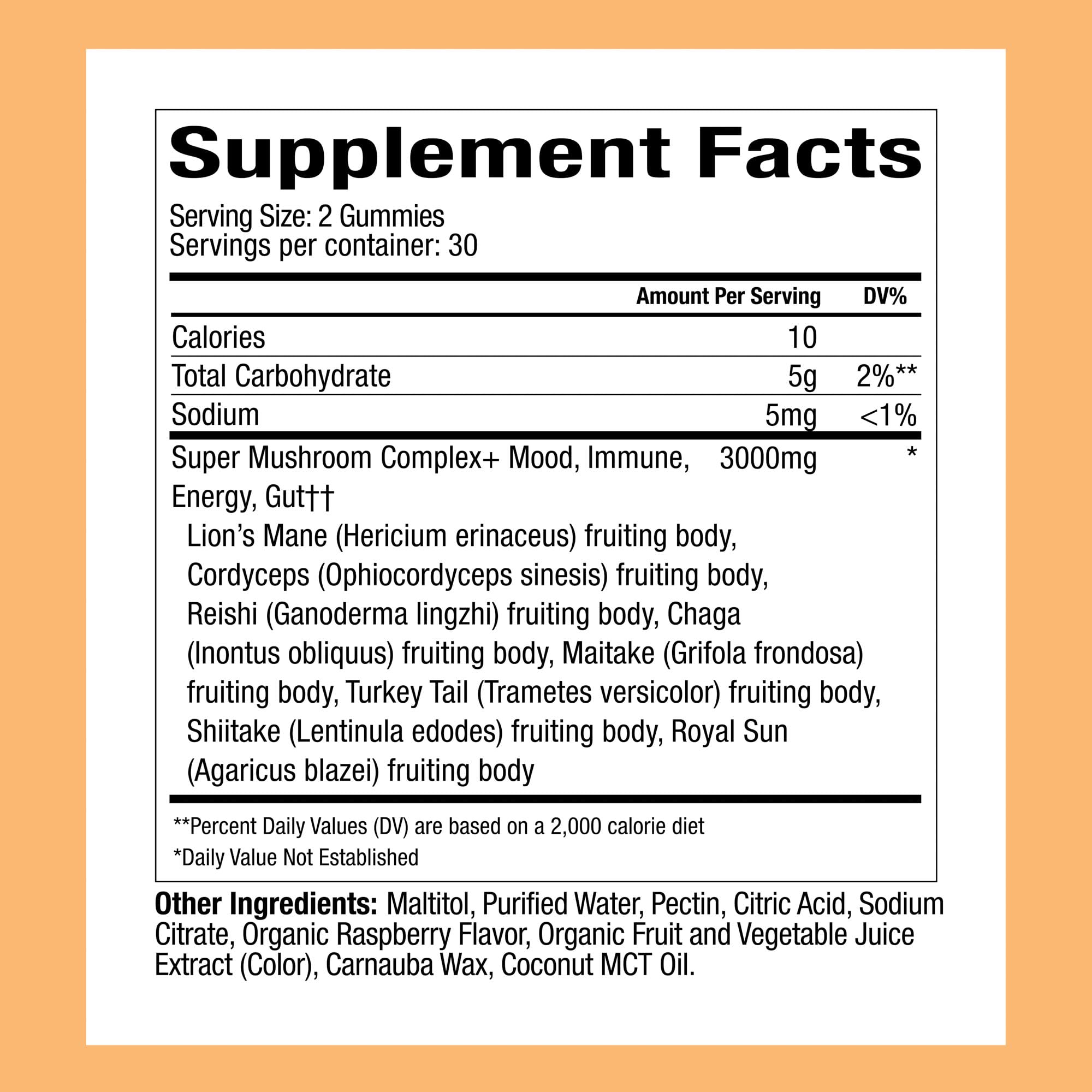 Back label highlights 2500 mg per serving for the full-spectrum blend.