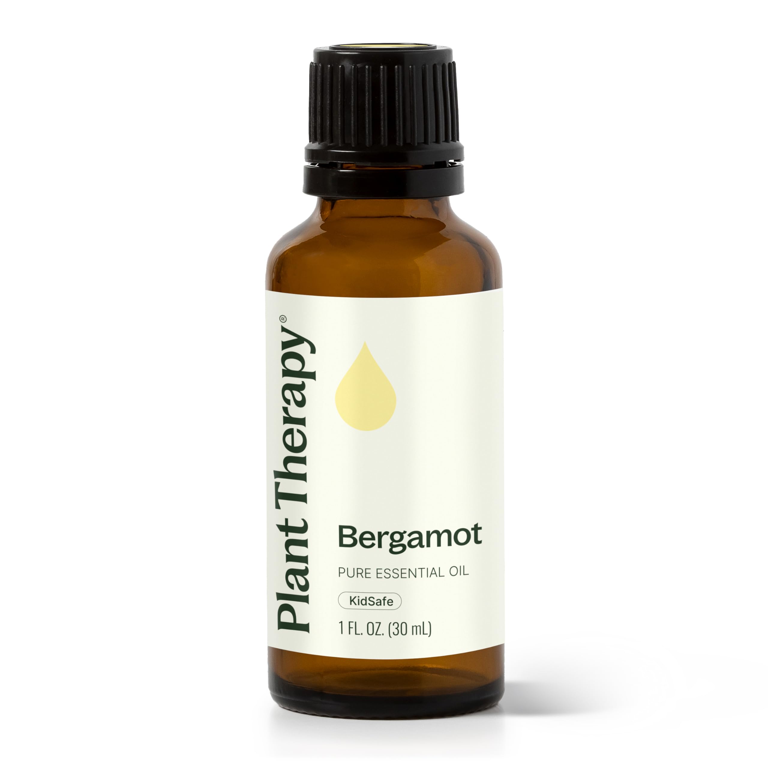 Plant Therapy Bergamot essential oil 30 mL bottle for uplifting mood and relaxation