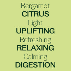 Plant Therapy Bergamot bottle label closeup showing organic certification and bergapten-free claim.