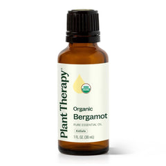 Plant Therapy Bergamot oil bottle ready for aromatherapy diffusion and mood support.
