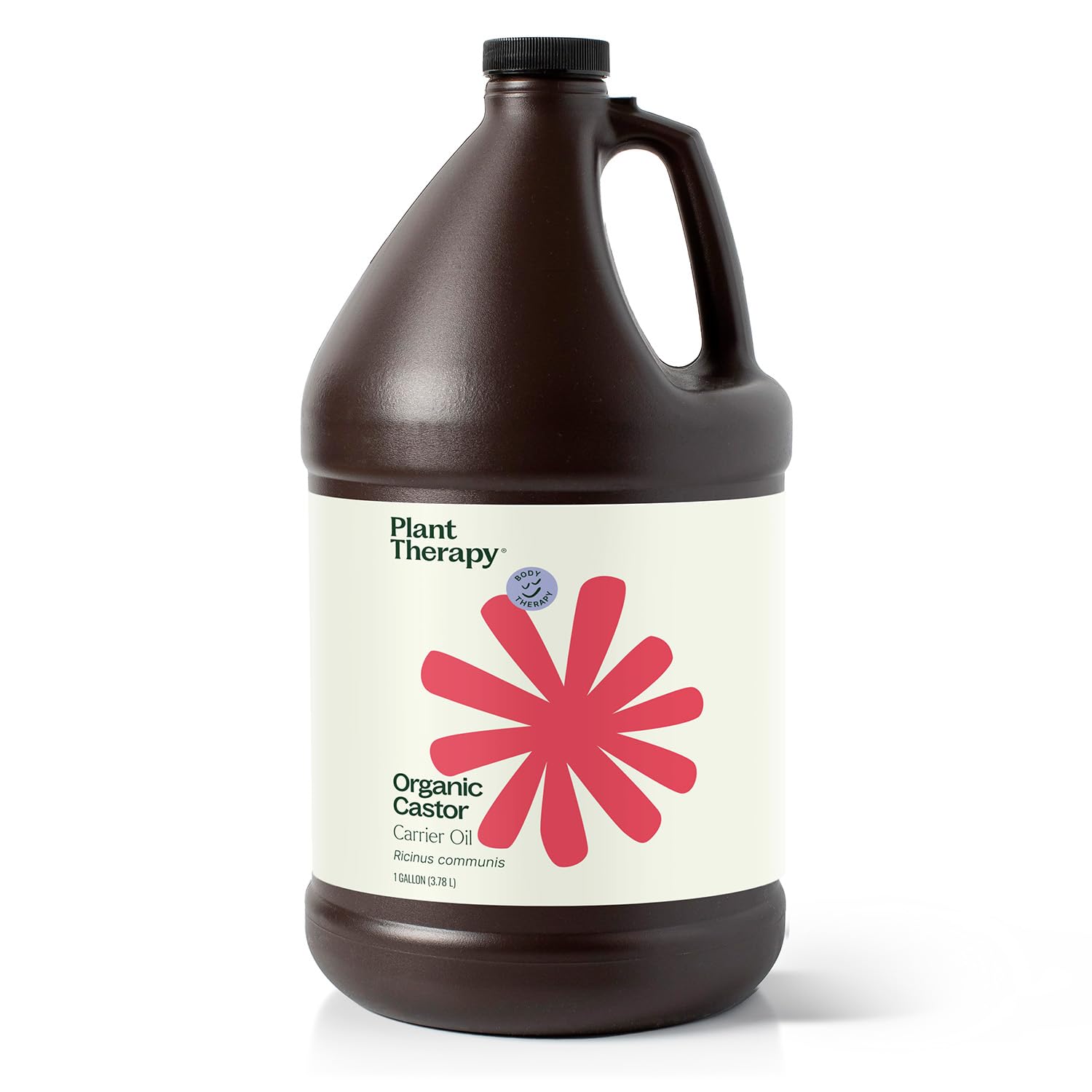 Plant Therapy Castor Oil bottle front showing USDA Organic purity for skin and hair care