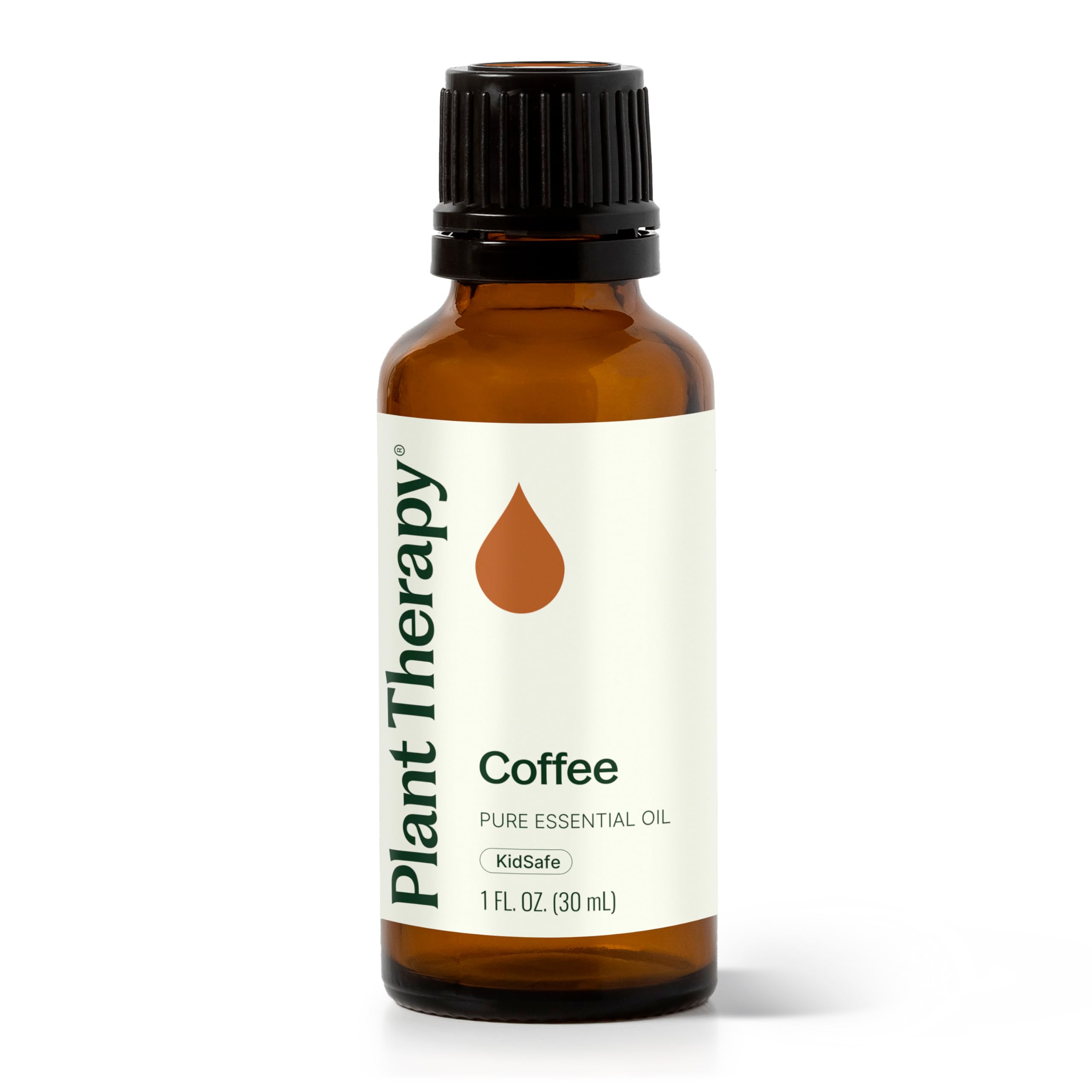 Plant Therapy Coffee Essential Oil bottle 30 mL for diffusion and mood lift.
