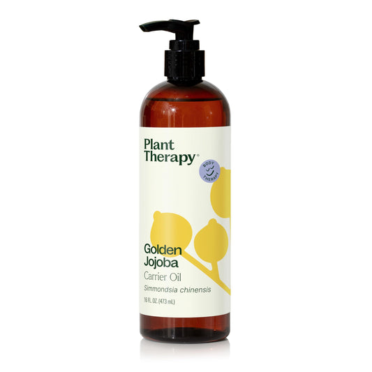 Plant Therapy Jojoba Golden Carrier Oil bottle for pure moisturization