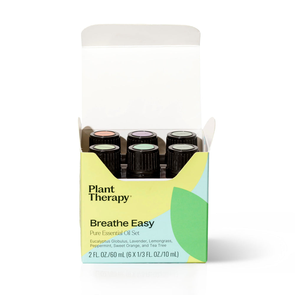 Plant Therapy Lemongrass 10ml bottle close-up for refreshing room fragrance.
