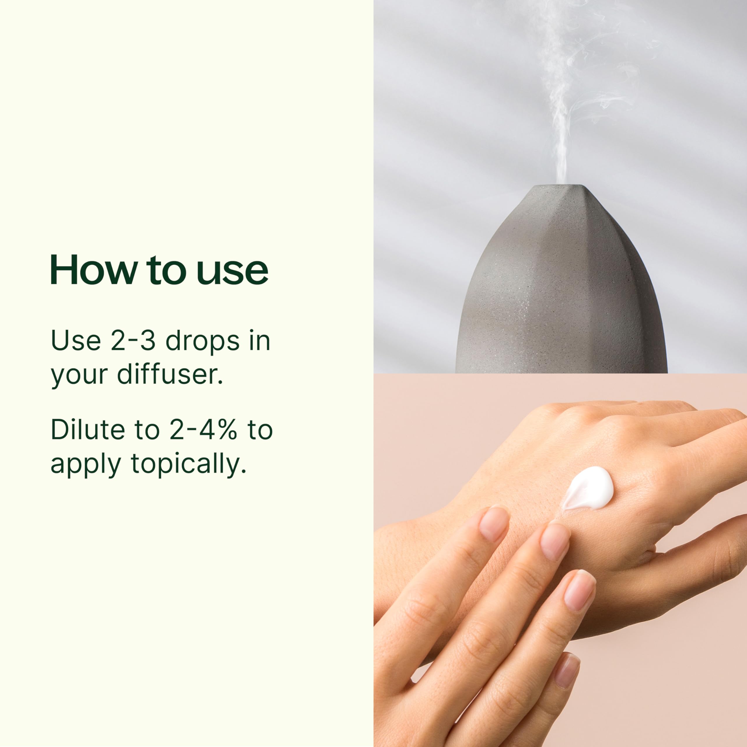 Plant Therapy rosemary oil diffusing in diffuser to refresh air.