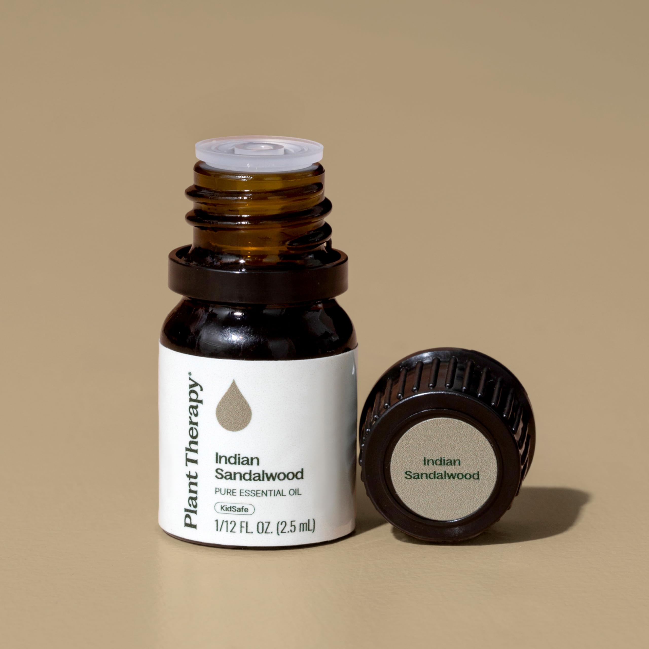 Plant Therapy Sandalwood Indian essential oil—quality-tested aroma for consistent diffusion.