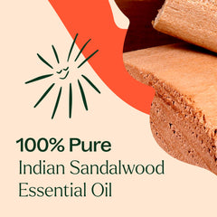 Plant Therapy Sandalwood Indian essential oil—calming scent for meditation sessions.