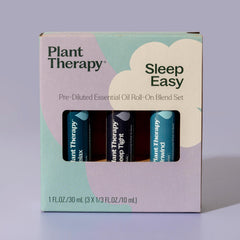 Plant Therapy Sleep Easy packaging with clear labeling for informed choice.