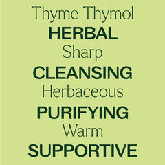 Topical application with Thyme Thymol oil, use with proper dilution for skin routines.