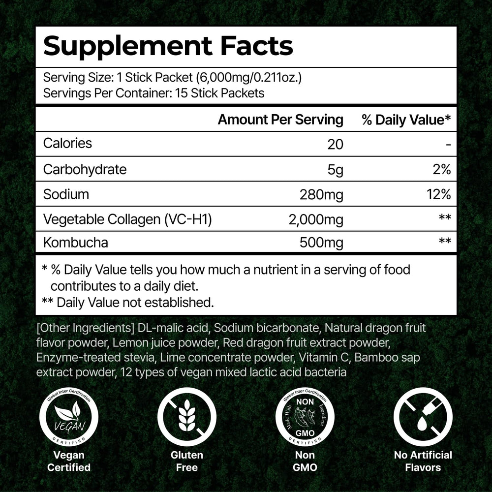 PLANT ultra-low molecular peptides packet with high absorption